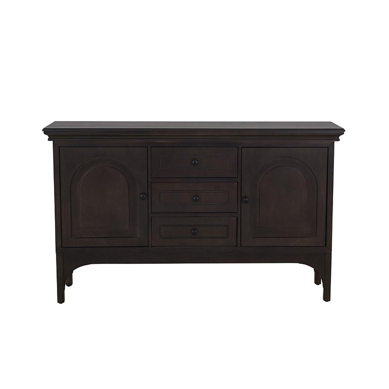Buffet Argos de Deurope.com.mx en madera con puertas y cajones, diseño moderno y acabado en color oscuro.