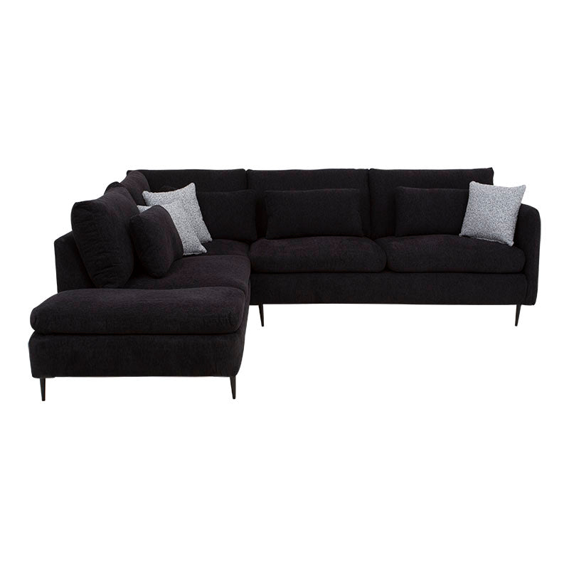 Sala con Chaise Jess - Negra 01