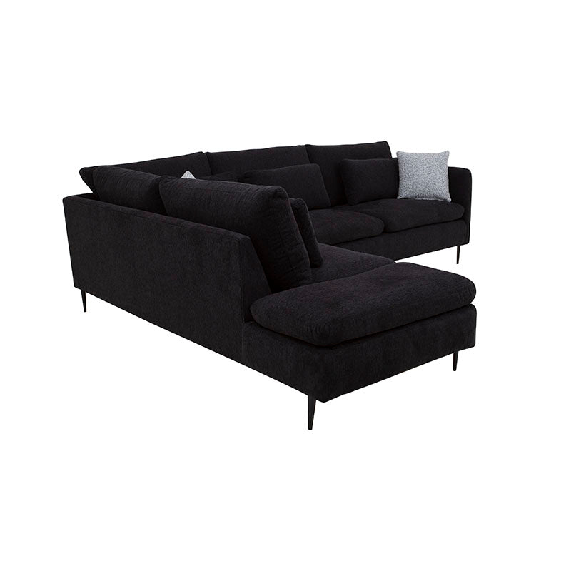 Sala con Chaise Jess - Negra 05