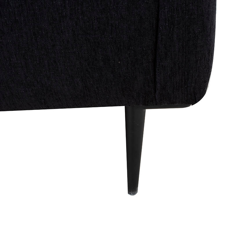 Sala con Chaise Jess - Negra 12