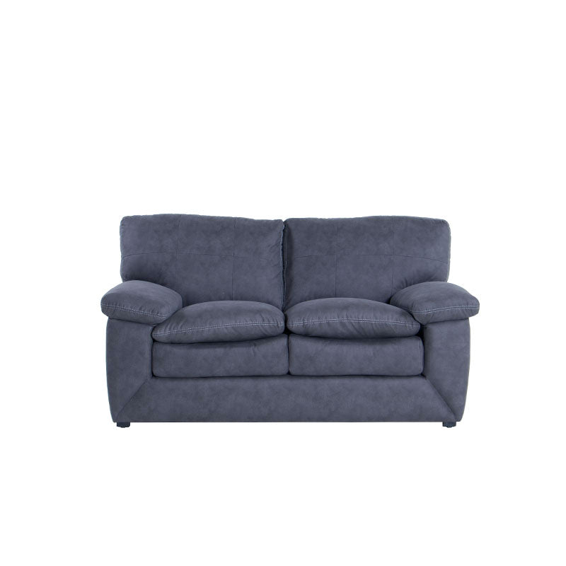 Love Seat  Calvin Color Gris en Microfibra Nobuck  Frente 170 cm Alto 85 cm Fondo 95 cm
