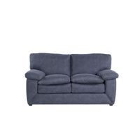 Love Seat  Calvin Color Gris en Microfibra Nobuck  Frente 170 cm Alto 85 cm Fondo 95 cm