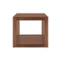 Mesa Lateral Berne Made Color Nogal en Chapa de NogalFrente 60 cm Alto 57 cm Fondo 60 cm