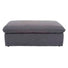 Otoman Calm Color Gris Oscuro en Tela tejido plano con  Fibra down, Dimensiones Frente 185 cm Alto 90 cm Fondo 112 cm