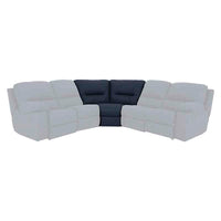 Sala Enzo III Esquinero Color Azul Cobalto, en Piel y Leather Touch, Dimensiones: Frente 100 cm Alto 97 cm Fondo 100 cm