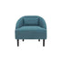 Sillón Ocasional Boro Color Verde Aquamarina con Tapiz en Tela Tejido Plano Frente 80 cm Alto 80 cm Fondo 70 cm