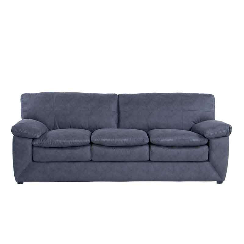 Sala Calvin Color Gris en Microfibra Nobuck Frente 227 cm Alto 85 cm Fondo 95 cm