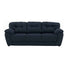 Sofá Carter Color Azul cobalto Obscuro Piel y Leather Touch Frente 230 cm Alto 90 cm Fondo 90 cm