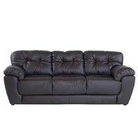 Sofá Carter Color en Moka Piel y  Leather Touch Frente 230 cm Alto 90 cm Fondo 90 cm