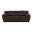 Sofá Carter Color en Moka Piel y Leather Touch Frente 230 cm Alto 90 cm Fondo 90 cm
