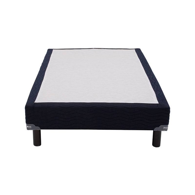 Caja individual Winn Restonic de madera de pino con tela, tamaño 100 cm de frente y 190 cm de fondo, marca deurope.com.mx