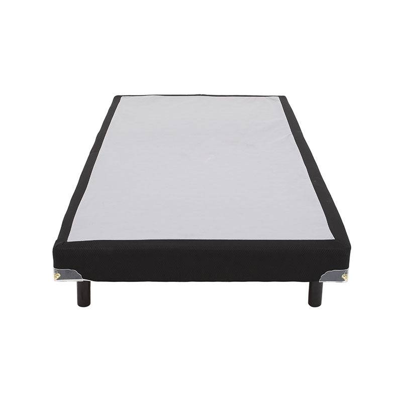 Juego de colchón y box de madera de pino con lámina de carbocel, tela en color frente, tamaño 100x190x20 cm, deurope.com.mx