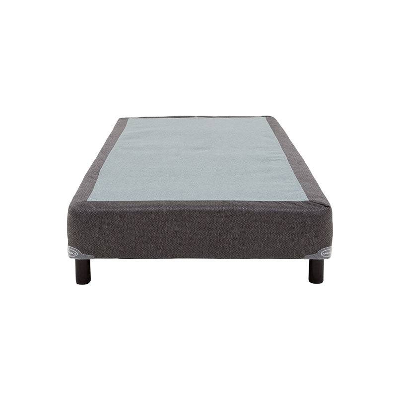 Juego de colchón y box de madera de pino con malla de acero y tela pliana, tamaño 100x190 cm, marca deurope.com.mx