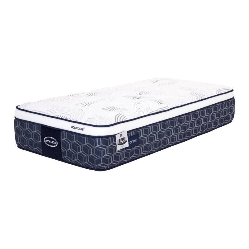 Juego de colchón y box Forte 2 piezas, colchón individual de tela de tejido de punto y fondo de 190 cm, marca deurope.com.mx