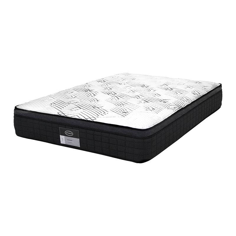 Colchón América Sensor Queen Size de tejido de punto, tamaño 150x190 cm, medianamente firme, ideal para descanso cómodo.