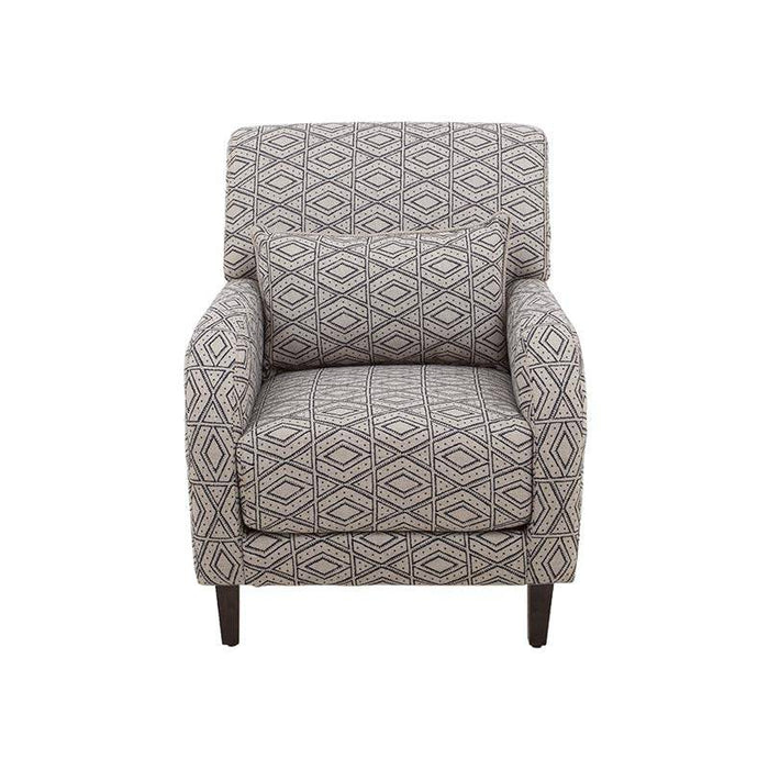 Juego de sala Quebec de tres piezas con sillones de tejido plano con textura afelpada en color café, deoupe.com.mx