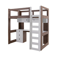 Cama Alta con Escritorio Elis