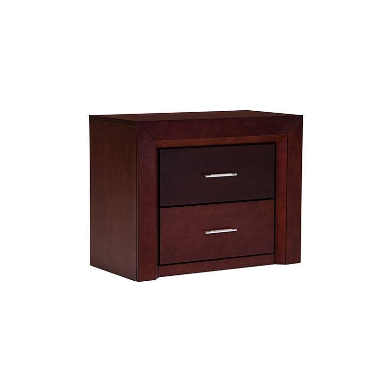 Cómoda Rochelle de madera de pino enchapada en maple americano, con 80 cm de ancho, 63 cm de alto y 40 cm de fondo.