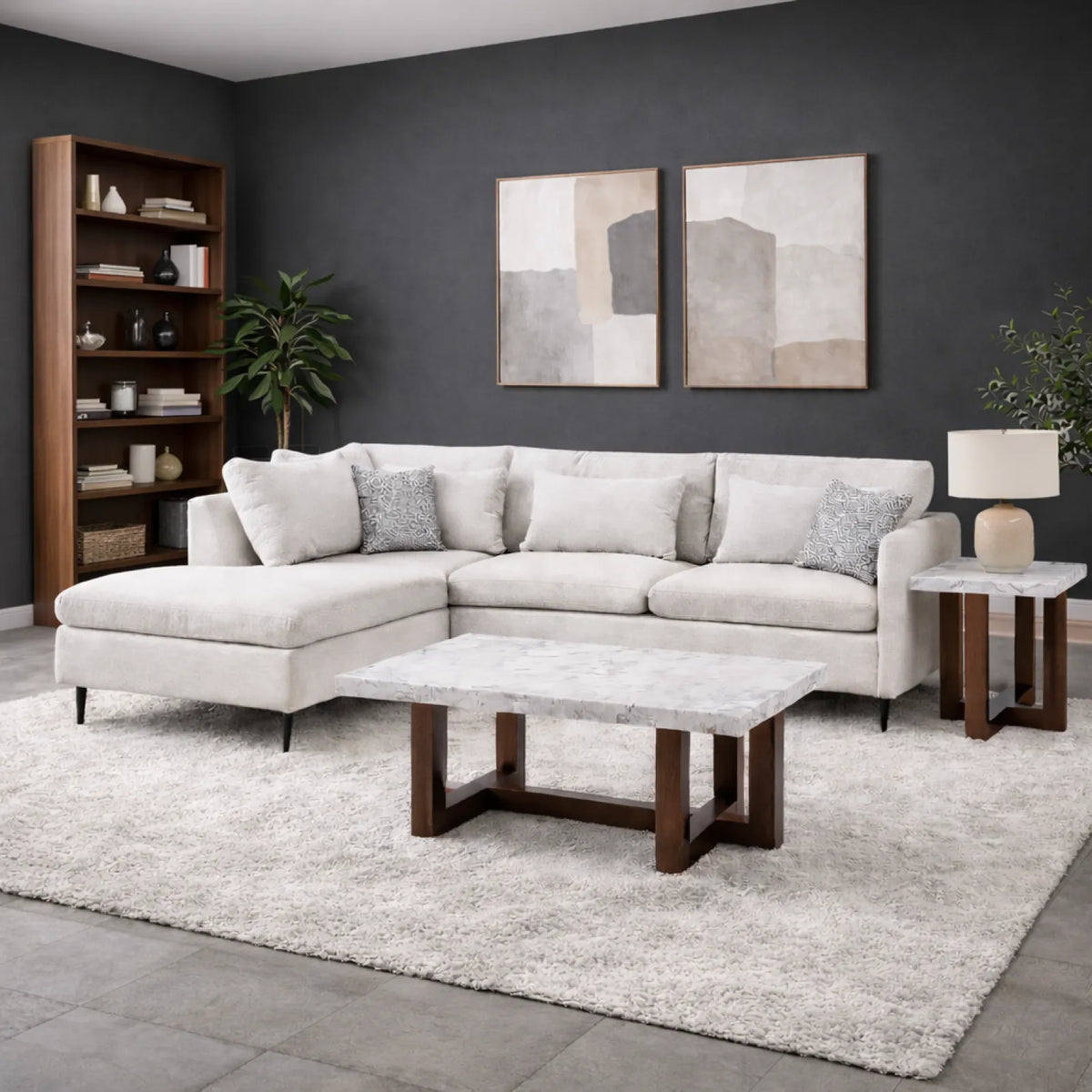 Sala de exhibición con muebles de diseño, como los que se encuentran en una expo de muebles en CDMX