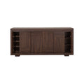Bufetera Toledo deurope.com.mx con puertas de madera y espacio para utensilios en un diseño elegante.