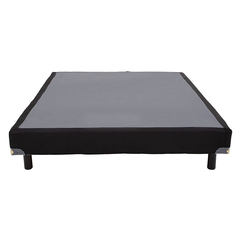 Box Spring Air Fashion en Madera de Pino, Lámina de Carbocel y Tela QUEEN SIZE  Frente 150 cm Fondo 190 cm