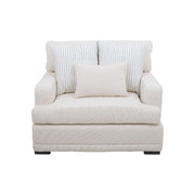 Sillón Oliver Color blanco, dimensiones Frente 123 cm Alto 97 cm Fondo 107 cm