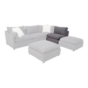 Sala Francesca - Sillón Central Color Gris Oscuro en tejido plano con textura afelpada, dimensiones : Frente 86 cm Alto 88 cm Fondo 93 cm