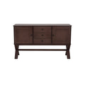 Buffet Ikaro de deurope.com.mx con acabado en madera clara y puertas de almacenamiento, diseño moderno y funcional.