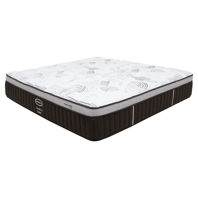 Colchón América Venecia King Size Dimensiones:  Frente 200 cm Alto 37 cm Fondo 190 cm