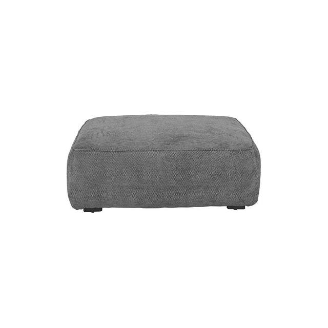 Módulo de sala Megan deurope.com.mx con asiento y respaldo acolchados en tela gris claro, diseño moderno y cómodo.