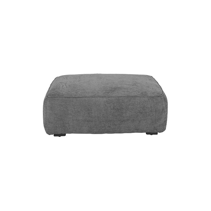 Módulo de sala Megan deurope.com.mx con asiento y respaldo acolchados en tela gris claro, diseño moderno y cómodo.