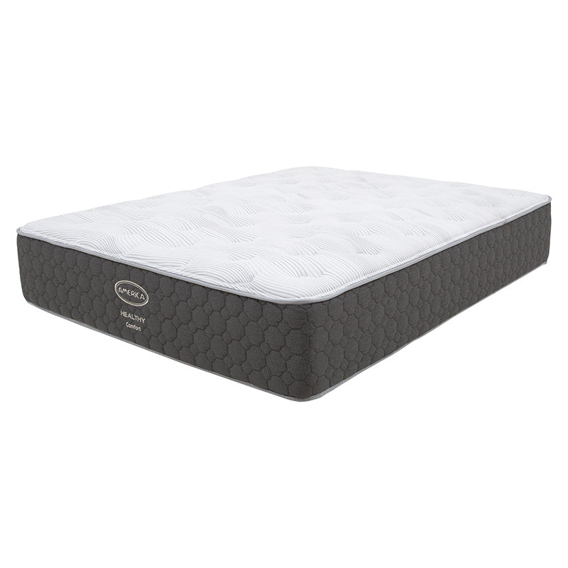 Colchón Queen Size America  Healthy Frente 150 cm Alto 23 cm Fondo 190 cm