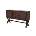 Armario buffet Ikaro de Deurope con puertas y espacio de almacenamiento en madera moderna, color claro y acabado elegante.