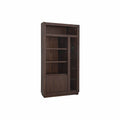 Torre derecha Toledo de mueble para TV de Deurope.com.mx, con superficie de apoyo y compartimentos de almacenamiento.