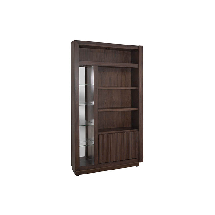 Torre izquierda Toledo de mueble para TV de la marca deurope.com.mx, en acabado de madera y diseño moderno.