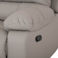 Módulo lateral derecho de sala Enzo III reclinable manual de deurope.com.mx, sofá con cojines y estructura moderna.