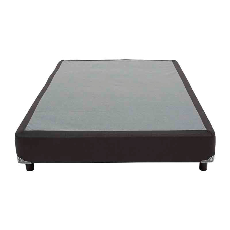 Box América Onix Matrimonial  en Madera de pino / Malla de acero semiflex / Tela pliana. DimeFrente 136 cm Fondo 190 cmnsiones: 