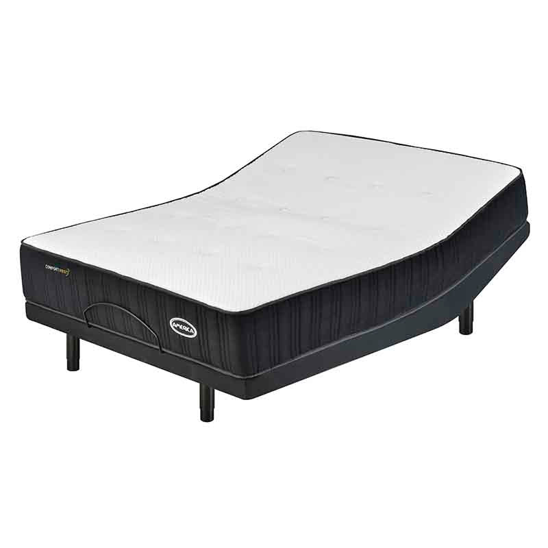 Colchón con Cama Eléctrica América Comfort Rest  Frente 150 cm Fondo 190 cm