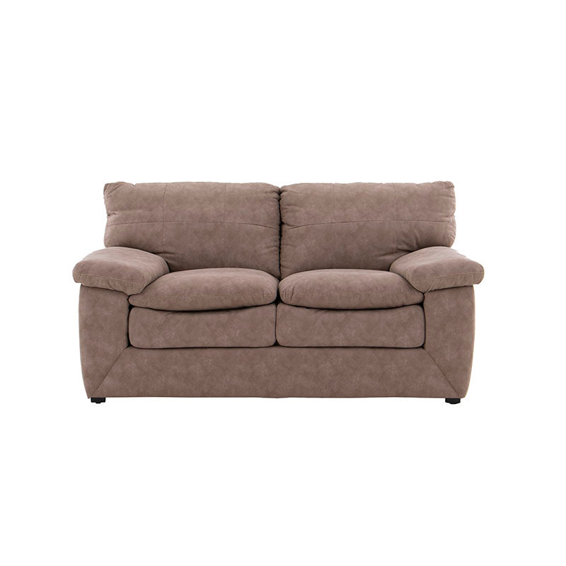 Love Seat Calvin Color Beige en Microfibra Nobuck  Frente 170 cm Alto 85 cm Fondo 95 cm