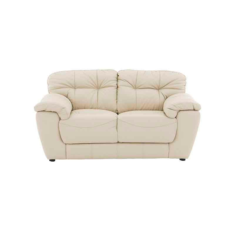 Love Seat Carter Color Marfil en Piel - Leather Touch Frente 170 cm Alto 90 cm Fondo 90 cm