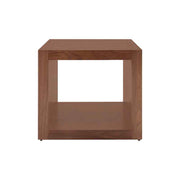 Mesa Lateral Berne Made Color Nogal en Chapa de NogalFrente 60 cm Alto 57 cm Fondo 60 cm 