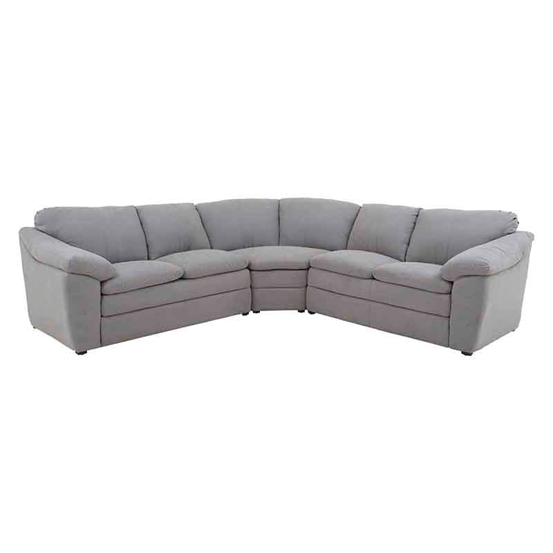 Sala Amara Color Gris Claro en Tapiz en Tela Tejido Plano Frente 276 cm Alto 92 cm Fondo 95 cm