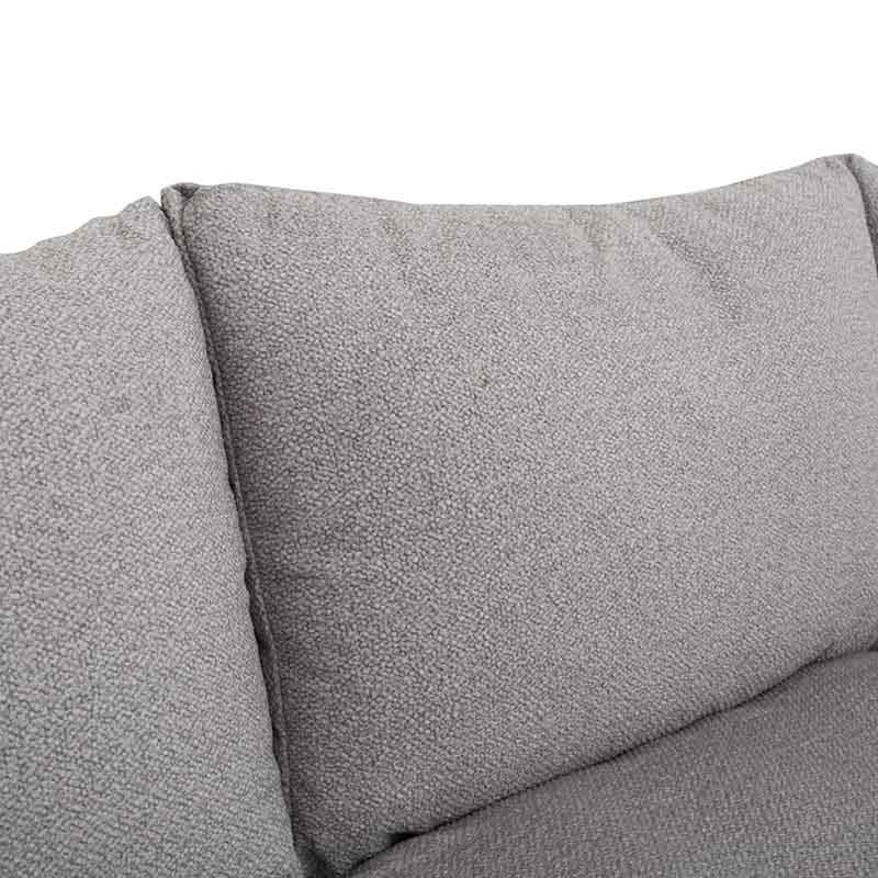 Sala Alejandría Chaise Derecho en tela fliptop silver Color Gris Claro  10