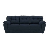 Sofá Carter Color Azul cobalto Obscuro Piel y Leather Touch Frente 230 cm Alto 90 cm Fondo 90 cm