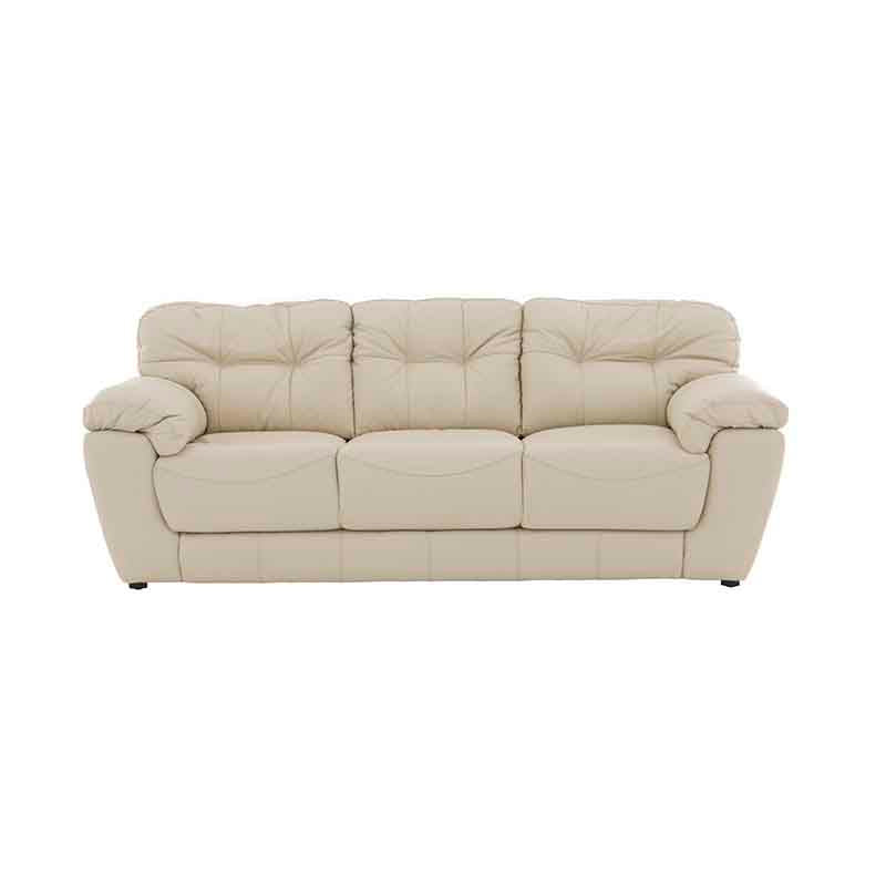 Sofá Carter Color en Marfil  Piel y Leather Touch Frente 230 cm Alto 90 cm Fondo 90 cm