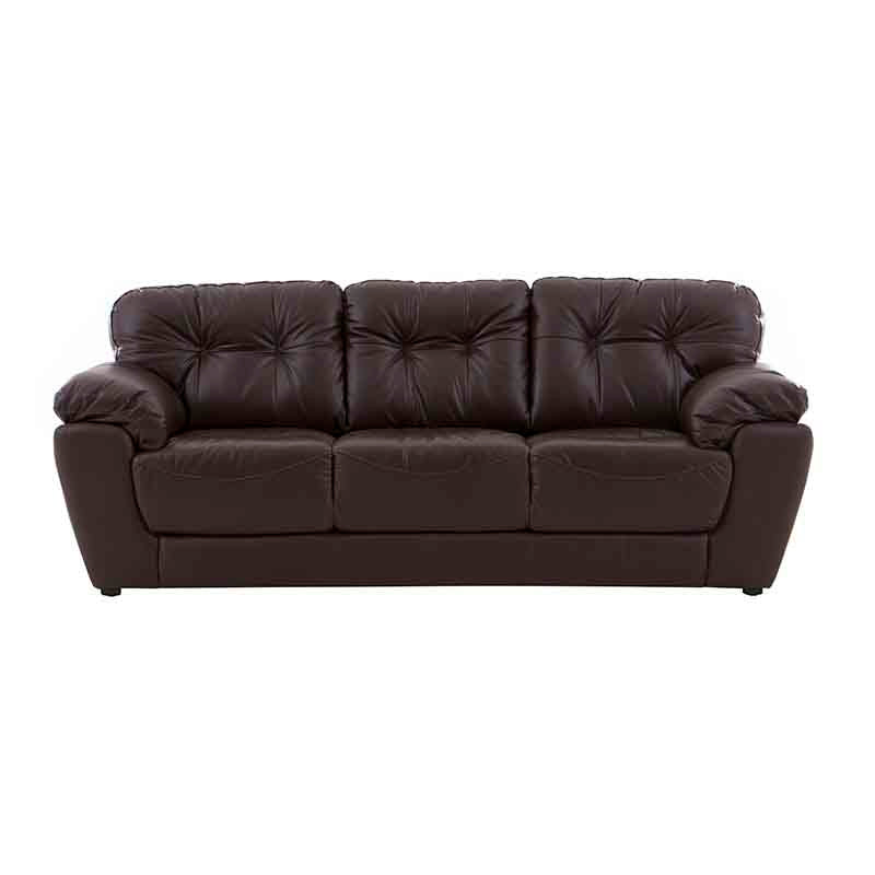 Sofá Carter Color en Moka Piel y Leather Touch Frente 230 cm Alto 90 cm Fondo 90 cm