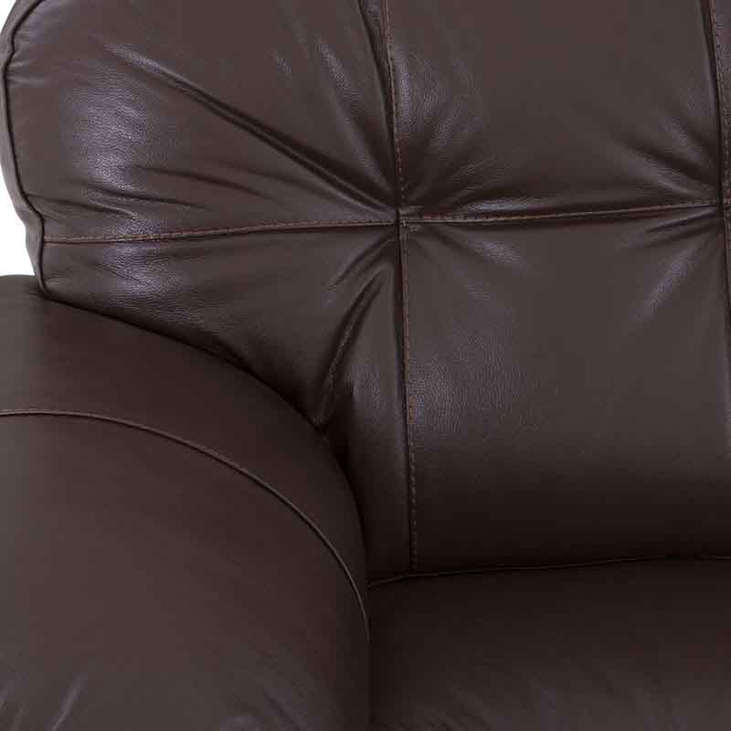 Sofá Carter Color en Moka Piel y Leather Touch 11