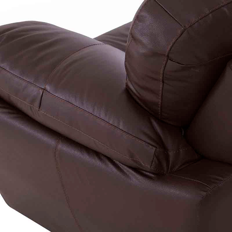 Sofá Carter Color en Moka Piel y Leather Touch 10