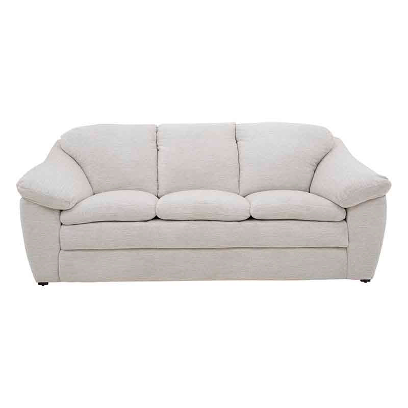 Sofá Chloe Color Marfil en Tela Money Snow Frente 212 cm Alto 90 cm Fondo 96 cm