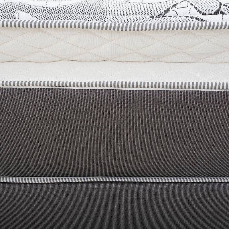 Colchón con box spring Air Lotus tamaño king size, espuma de alta densidad, tela tejida, deurope.com.mx.